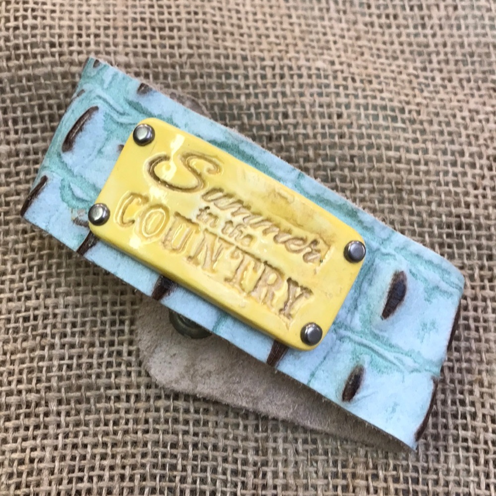 Southern Grace Turquoise Strap Bracelet